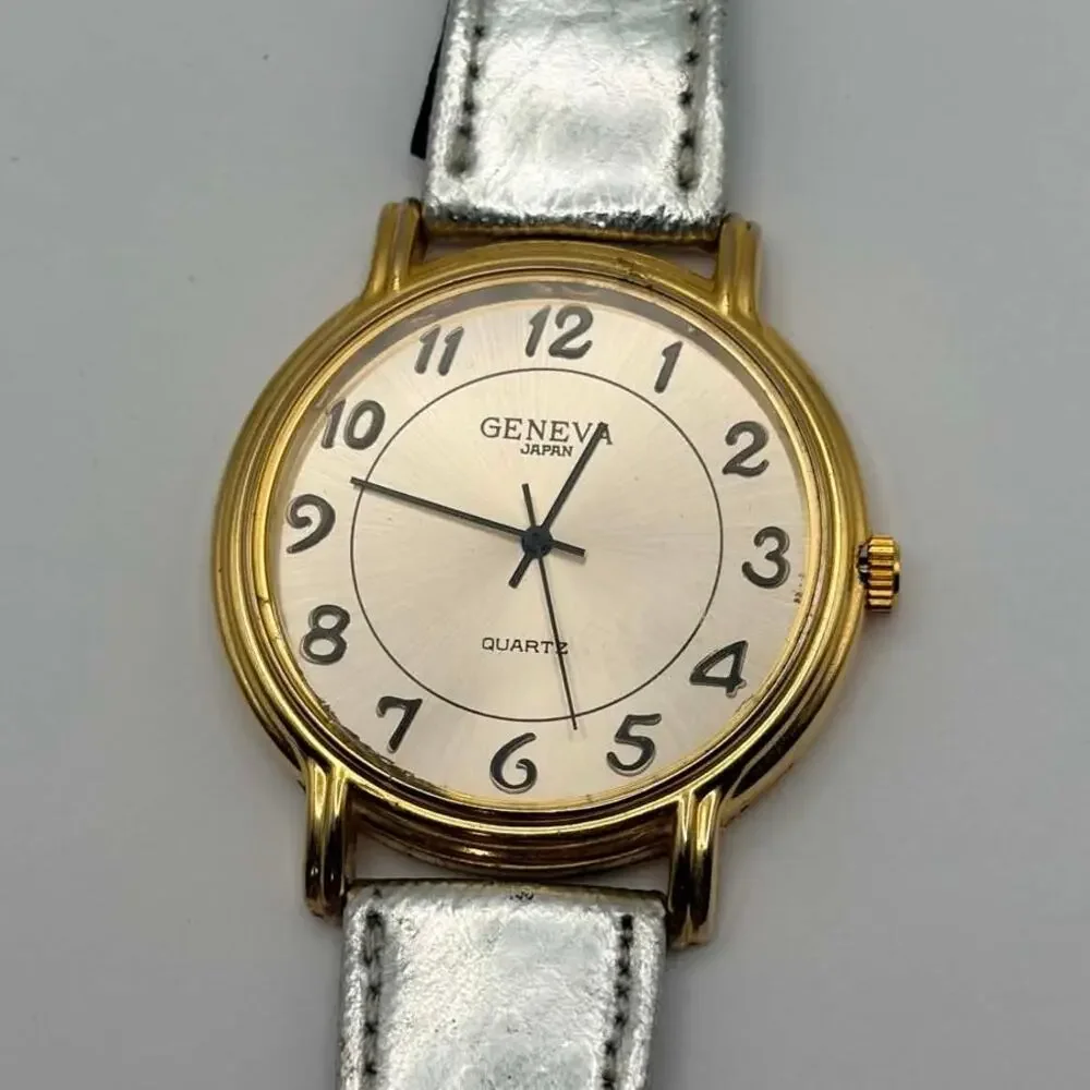 Gold & Silver Geneva Men's Watch